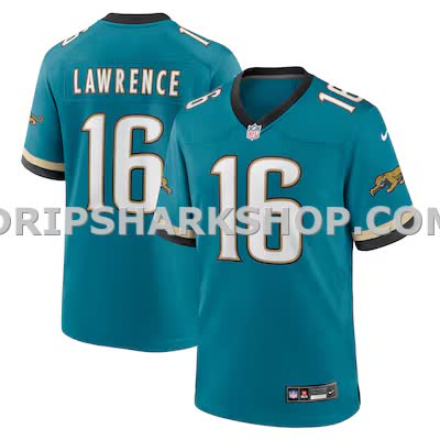 Mens Nike Trevor Lawrence Teal Jacksonville Jaguars Prowler Throwback Player Game Jersey