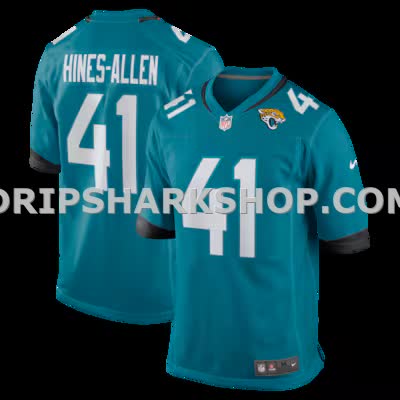 Mens Nike Josh Hines Allen Teal Jacksonville Jaguars Player Game Jersey