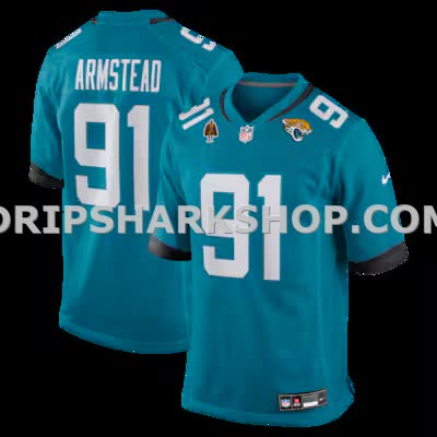 Mens Nike Arik Armstead Teal Jacksonville Jaguars Team Walter Payton Man Of The Year Game Jersey