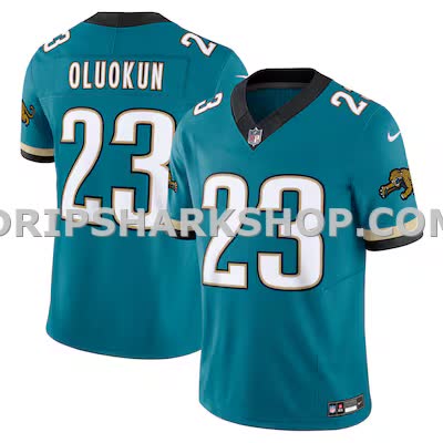 Mens Nike Foye Oluokun Teal Jacksonville Jaguars Prowler Throwback Vapor Fuse Limited Jersey