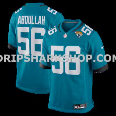 Mens Nike Yasir Abdullah Teal Jacksonville Jaguars Team Game Jersey