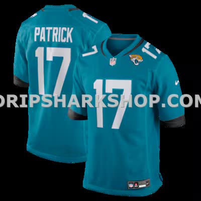 Mens Nike Tim Patrick Teal Jacksonville Jaguars Team Game Jersey