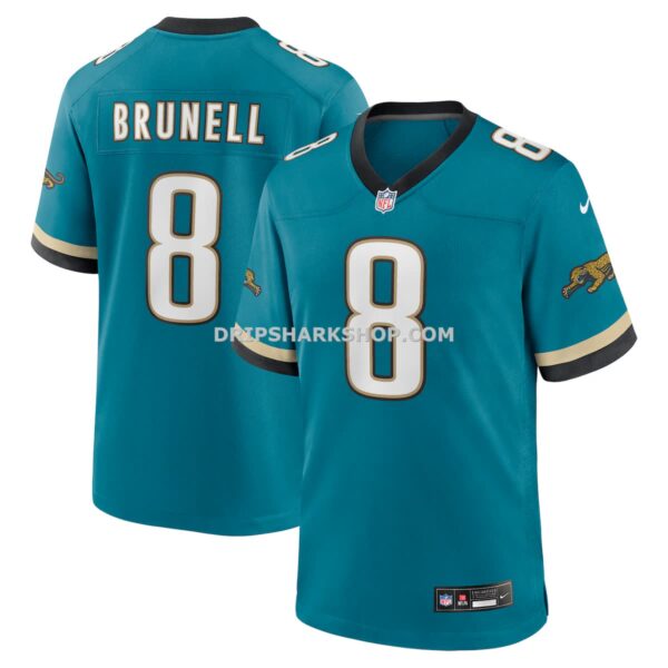 Mens Nike Mark Brunell Teal Jacksonville Jaguars Retired Player Alternate Game Jersey