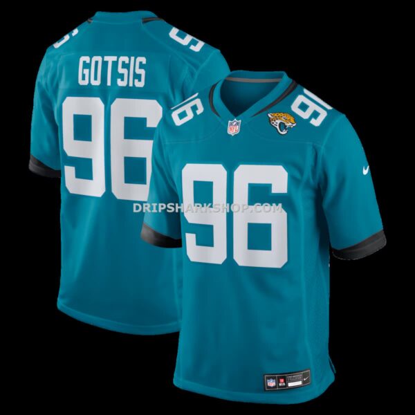 Mens Nike Adam Gotsis Teal Jacksonville Jaguars Game Jersey