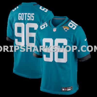 Mens Nike Adam Gotsis Teal Jacksonville Jaguars Game Jersey