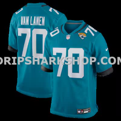 Mens Nike Cole Van Lanen Teal Jacksonville Jaguars Game Player Jersey
