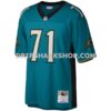 Mens Mitchell And Ness Tony Boselli Teal Jacksonville Jaguars Legacy Replica Jersey Pi3604000