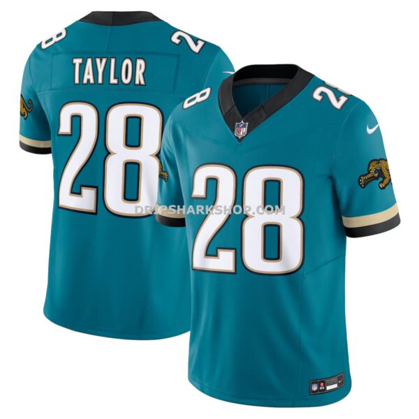 Mens Nike Fred Taylor Teal Jacksonville Jaguars Prowler Throwback Vapor Fuse Limited Retired Player Jersey
