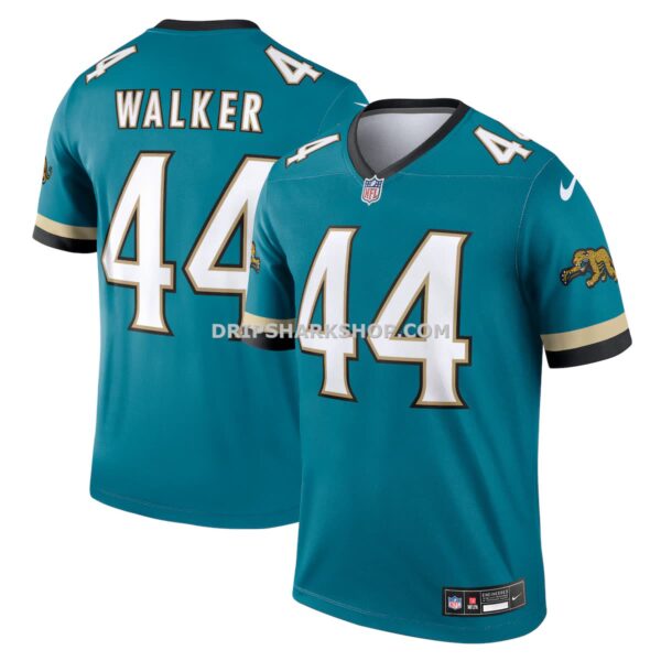 Mens Nike Travon Walker Teal Jacksonville Jaguars Legend Player Performance Top