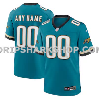 Mens Nike Teal Jacksonville Jaguars Prowler Throwback Custom Game Jersey