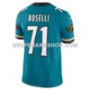 Mens Nike Tony Boselli Teal Jacksonville Jaguars Prowler Throwback Vapor Fuse Limited Retired Player Jersey