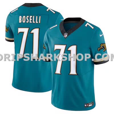 Mens Nike Tony Boselli Teal Jacksonville Jaguars Prowler Throwback Vapor Fuse Limited Retired Player Jersey