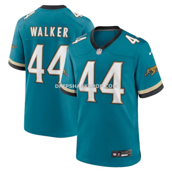 Mens Nike Travon Walker Teal Jacksonville Jaguars Prowler Throwback Player Game Jersey
