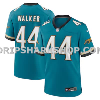 Mens Nike Travon Walker Teal Jacksonville Jaguars Prowler Throwback Player Game Jersey