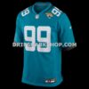 Mens Nike Austin Johnson Teal Jacksonville Jaguars Team Game Jersey