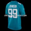 Mens Nike Austin Johnson Teal Jacksonville Jaguars Team Game Jersey