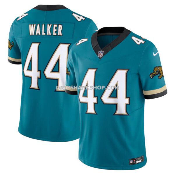 Mens Nike Travon Walker Teal Jacksonville Jaguars Prowler Throwback Vapor Fuse Limited Jersey