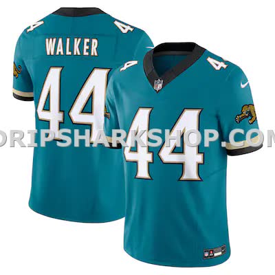 Mens Nike Travon Walker Teal Jacksonville Jaguars Prowler Throwback Vapor Fuse Limited Jersey