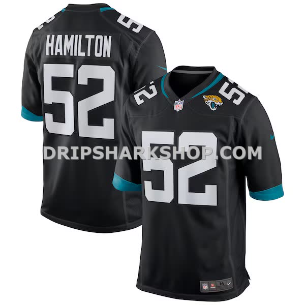 Mens Nike Davon Hamilton Black Jacksonville Jaguars Game Jersey Pi4025000