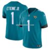 Mens Nike Travis Etienne Teal Jacksonville Jaguars Vapor Fuse Limited Jersey