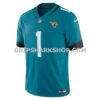 Mens Nike Travis Etienne Teal Jacksonville Jaguars Vapor Fuse Limited Jersey