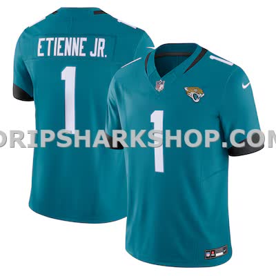 Mens Nike Travis Etienne Teal Jacksonville Jaguars Vapor Fuse Limited Jersey