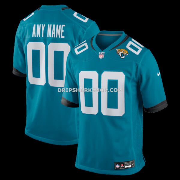 Mens Nike Teal Jacksonville Jaguars Custom Team Game Jersey