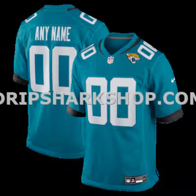 Mens Nike Teal Jacksonville Jaguars Custom Team Game Jersey