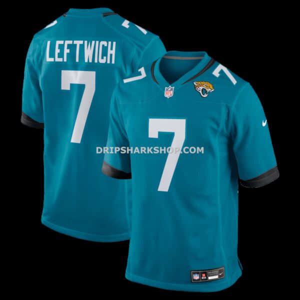 Mens Nike Byron Leftwich Teal Jacksonville Jaguars Retired Player Game Jersey