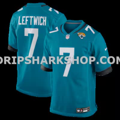 Mens Nike Byron Leftwich Teal Jacksonville Jaguars Retired Player Game Jersey