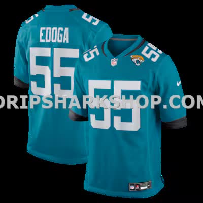 Mens Nike Chuma Edoga Teal Jacksonville Jaguars Team Game Jersey