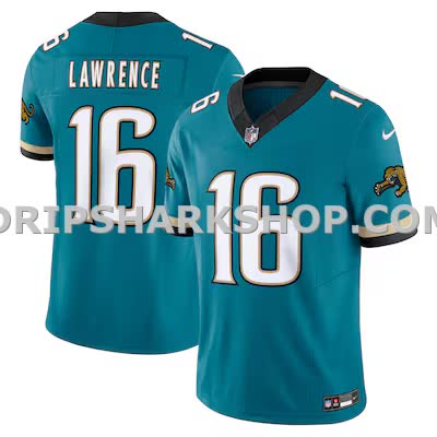Mens Nike Trevor Lawrence Teal Jacksonville Jaguars Prowler Throwback Vapor Fuse Limited Jersey
