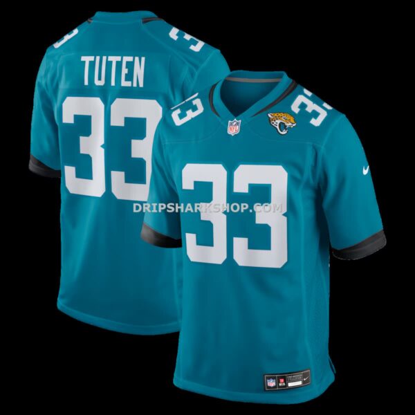 Mens Nike Bhayshul Tuten Teal Jacksonville Jaguars Team Game Jersey