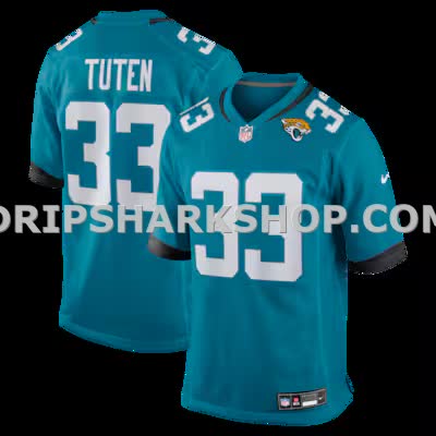 Mens Nike Bhayshul Tuten Teal Jacksonville Jaguars Team Game Jersey