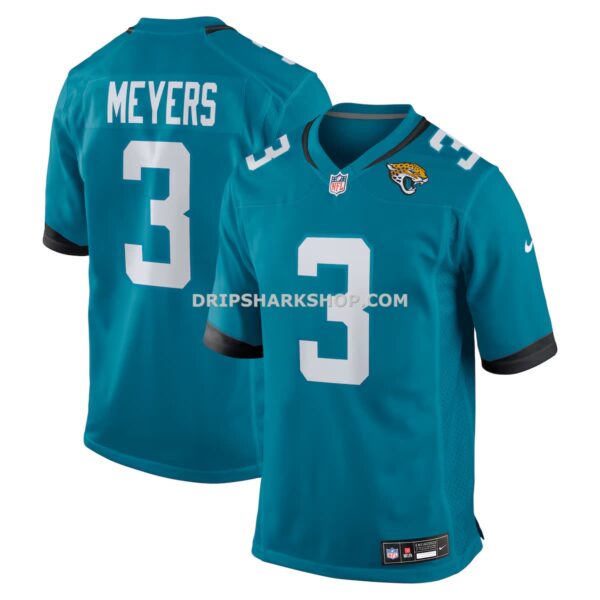 NFL15c479G04-503537 Mens Nike Jakobi Meyers Teal Jacksonville Jaguars Team Game Jersey
