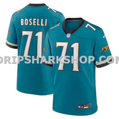 Mens Nike Tony Boselli Teal Jacksonville Jaguars Prowler Throwback Retired Player Game Jersey