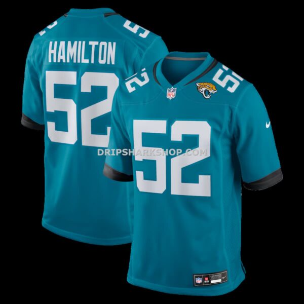 Mens Nike Davon Hamilton Teal Jacksonville Jaguars Game Jersey