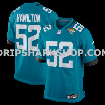 Mens Nike Davon Hamilton Teal Jacksonville Jaguars Game Jersey