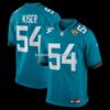Mens Nike Jack Kiser Teal Jacksonville Jaguars Team Game Jersey