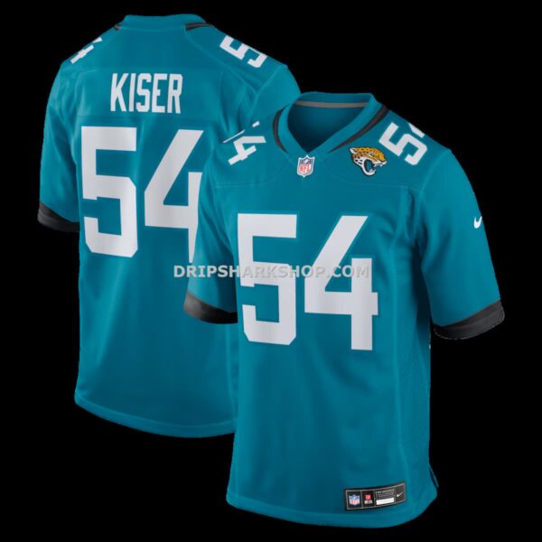 Mens Nike Jack Kiser Teal Jacksonville Jaguars Team Game Jersey