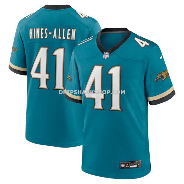 NFL15d8f4G04-7663af Mens Nike Josh Hines Allen Teal Jacksonville Jaguars Prowler Throwback Player Game Jersey