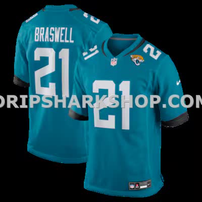 Mens Nike Christian Braswell Teal Jacksonville Jaguars Team Game Jersey