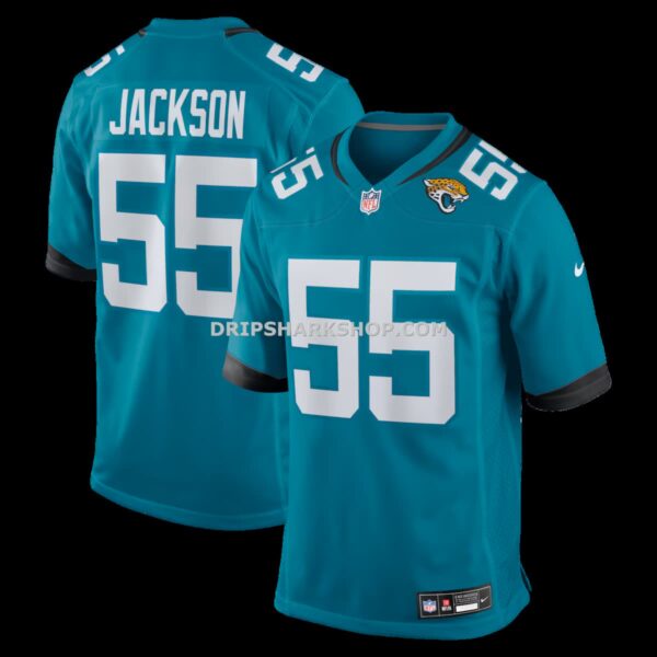NFL15f0d5G04-a50275 Mens Nike Dequan Jackson Teal Jacksonville Jaguars Game Jersey