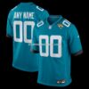 Mens Nike Teal Jacksonville Jaguars Custom Game Jersey