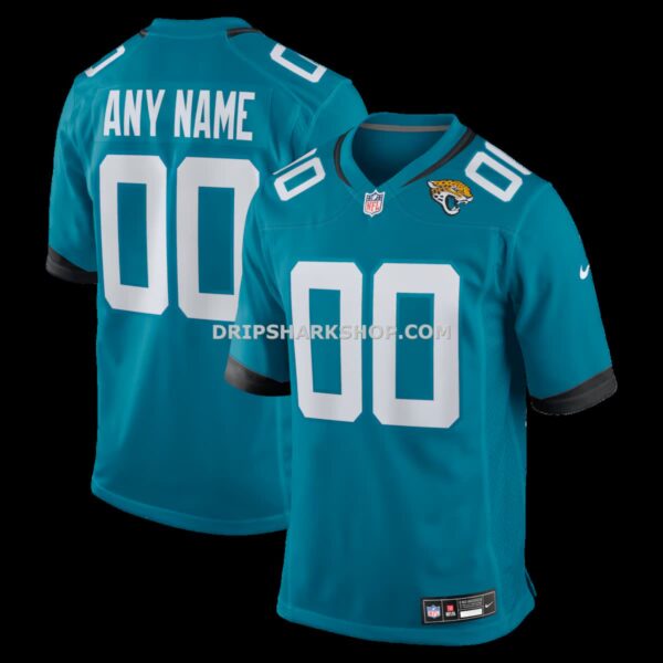 Mens Nike Teal Jacksonville Jaguars Custom Game Jersey