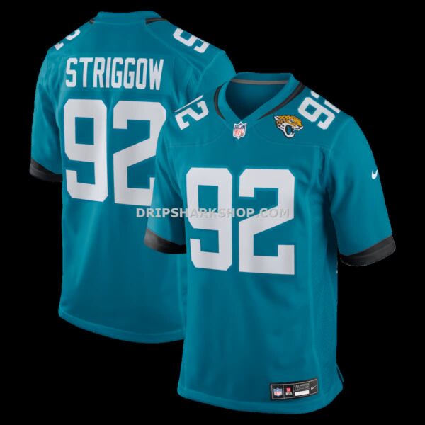 Mens Nike Danny Striggow Teal Jacksonville Jaguars Team Game Jersey