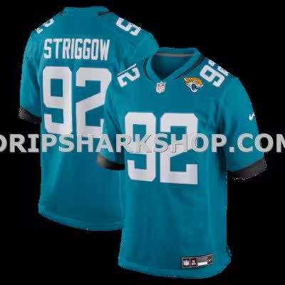 Mens Nike Danny Striggow Teal Jacksonville Jaguars Team Game Jersey