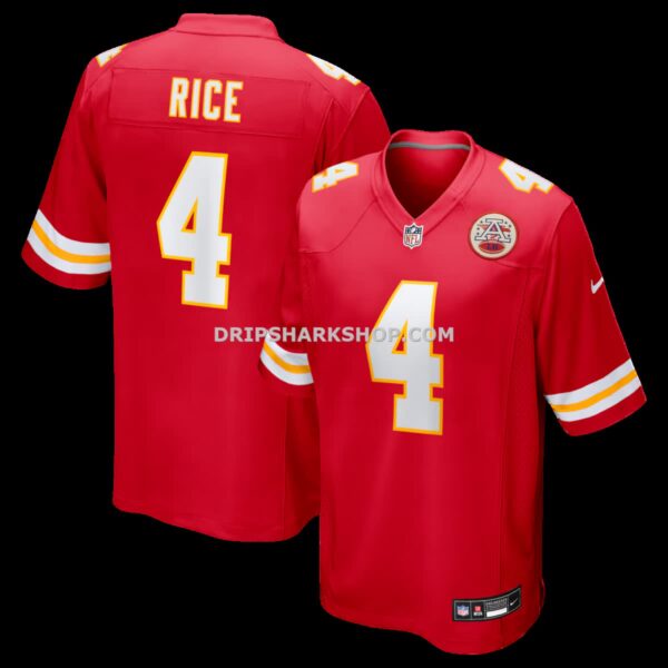 Mens Nike Rashee Rice Red Kansas City Chiefs Game Jersey