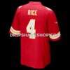 Mens Nike Rashee Rice Red Kansas City Chiefs Game Jersey