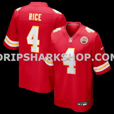 Mens Nike Rashee Rice Red Kansas City Chiefs Game Jersey